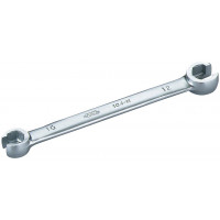 Set of hexagonal flare nut ring wrenches in mm