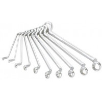 Set of 10 offset ring wrenches in mm