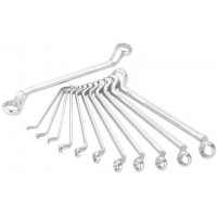Set of 12 offset ring wrenches in mm