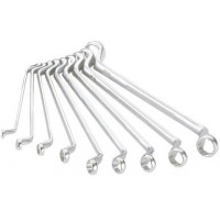 Set of 9 offset ring wrenches in mm