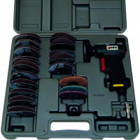 Kit box with disc ø 75 1/4" rotation and abrasive complete range