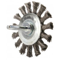 Industrial circular twisted-wire brush on 6 mm shank