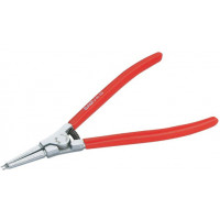 Mat chrome-plated straight nose outer circlips pliers