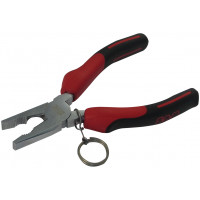 Combination pliers with spring, polished chrome-plate + clip