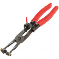 Easy-access self-locking pliers for flange clamps