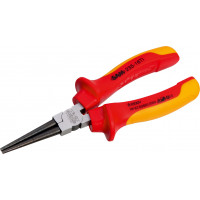 1000-v insulated round nose pliers, polished varnish