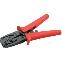 Crimping pliers with rack for protection safety caps