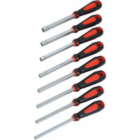 Set of 8 socket wrenches with handle, 6 to 13 mm