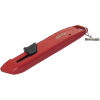 Cutter with auto-retractable blade + clip