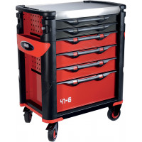6-drawer large-volume tool trolley with electronic badge