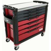 XL TROLLEY 7 DRAWER STAINLESS STEEL TRAY