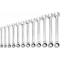 Set of 12 ratchet combination spanners