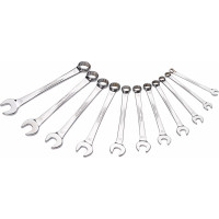 Set of 11 combination wrenches