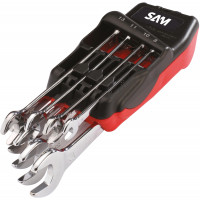 8 extra-thin combination wrenches rack