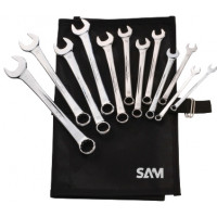Case of 14 combination spanners in mm