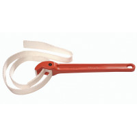 Pipework wrench with belt