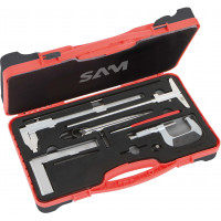 Selection of 8 precision measuring and scribing tools