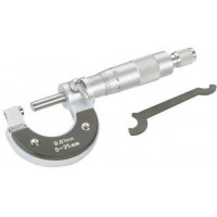 Micrometer with 1/100 mm precision