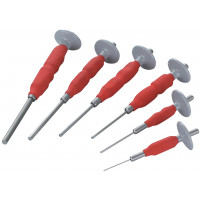 Set of 6 air-grip handle drift punches