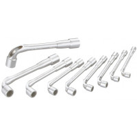 Set of 9 through box spanners 6/12-flat in mm