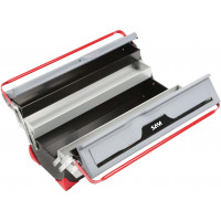 5 tray bi-material tool box