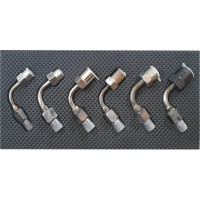 90° COMMON RAIL ADAPTERS, 6 PIECES FOR C-375-DC