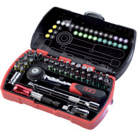 Set of 36 screwdriver bits and accesorires with square ratchet