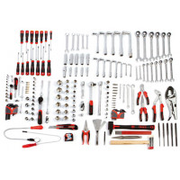Selection of 182 car mechanic's tools in 12 ABS modules