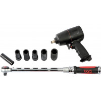 Tightening and unscrewing wheel tool set
