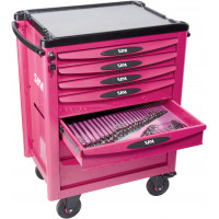 With 7-drawer roller cabinet - 125 tools FME