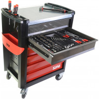 Selection of <b>134 tools in </b>foam modules + tool trolley