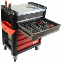 Selection of <b>230 tools in </b>foam module + tool trolley