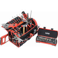 Textile case 39l with selection of 95 heating technician's tools