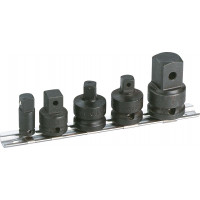 Set of impact reducers and adapters on storage rack