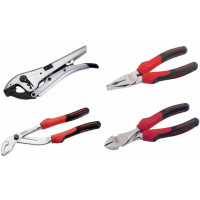 Module of 4 polished chrome-plated pliers