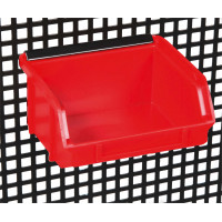 Plastic container with support