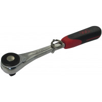 Push ratchet 1/2" with lever reversal + clip