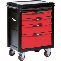 5-drawer tool trolley, personalised colour