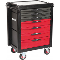 7-drawer tool trolley, personalised colour