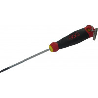 Electrician's S1 slotted screwdriver - round blade + clip