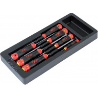 ABS module 1/3 with 7 Phillips® slotted screwdrivers