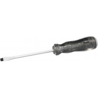 Impact-resistant screwdriver with acetate handle, slotted
