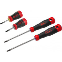 Set of 4 slotted, Phillips® and Pozidriv® screwdrivers S1