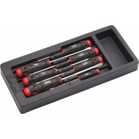 Set of 7 slotted and Phillips® screwdrivers sold in ABS module 1/3