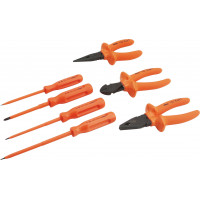 Set of 7 1000 v insulated tools with bag