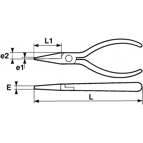 236-  Electrical engineering flat nose pliers - Pliers
