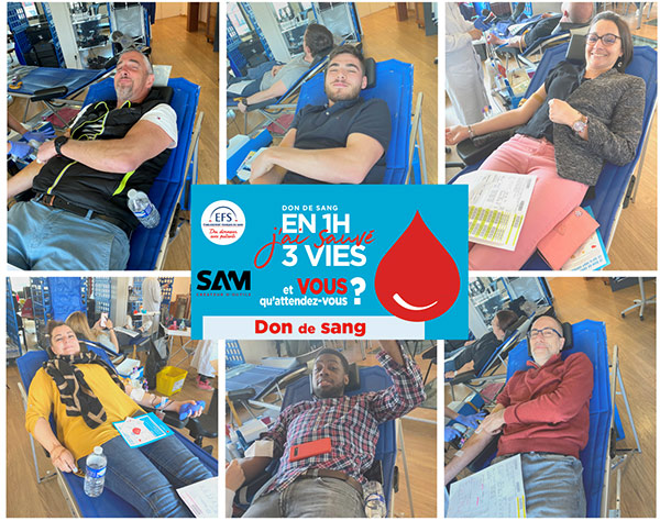 March 2022 blood donation | SAM Outillage